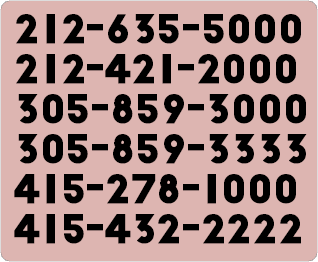 local numbers
